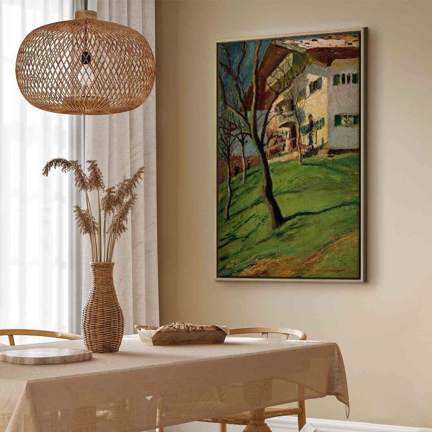 Leinwandbild - August Macke – Unser Häuschen in Tegernsee