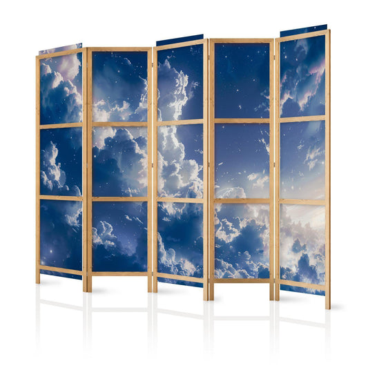 Japanischer Paravent - Starry Clouds and Delicate Light Over a Corner of the Sky Artgeist