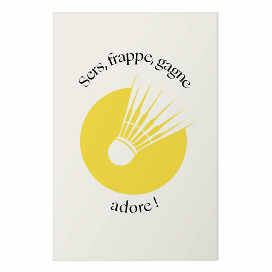 Poster - Shuttlecock Against the Yellow Sun