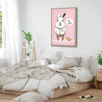 Leinwandbild - Rabbit's Friend (1 Part) Vertical