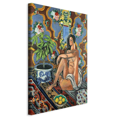 Leinwandbild - Henri Matisse – Decorative Figure on Ornamental Ground