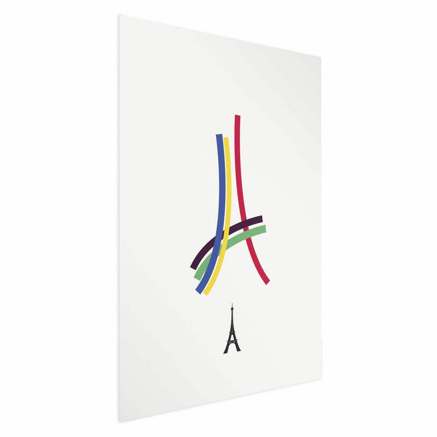 Poster - Eiffel Tower - Colored Graphic - Abstraction