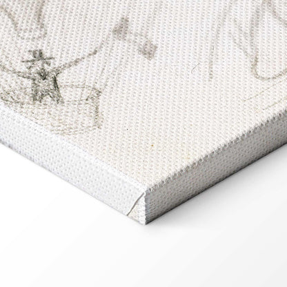 Leinwandbild - Frida Kahlo – Drawing of Eyes