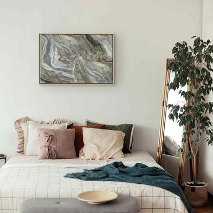 Leinwandbild - Stone abstractions – marble structures in neutral shades