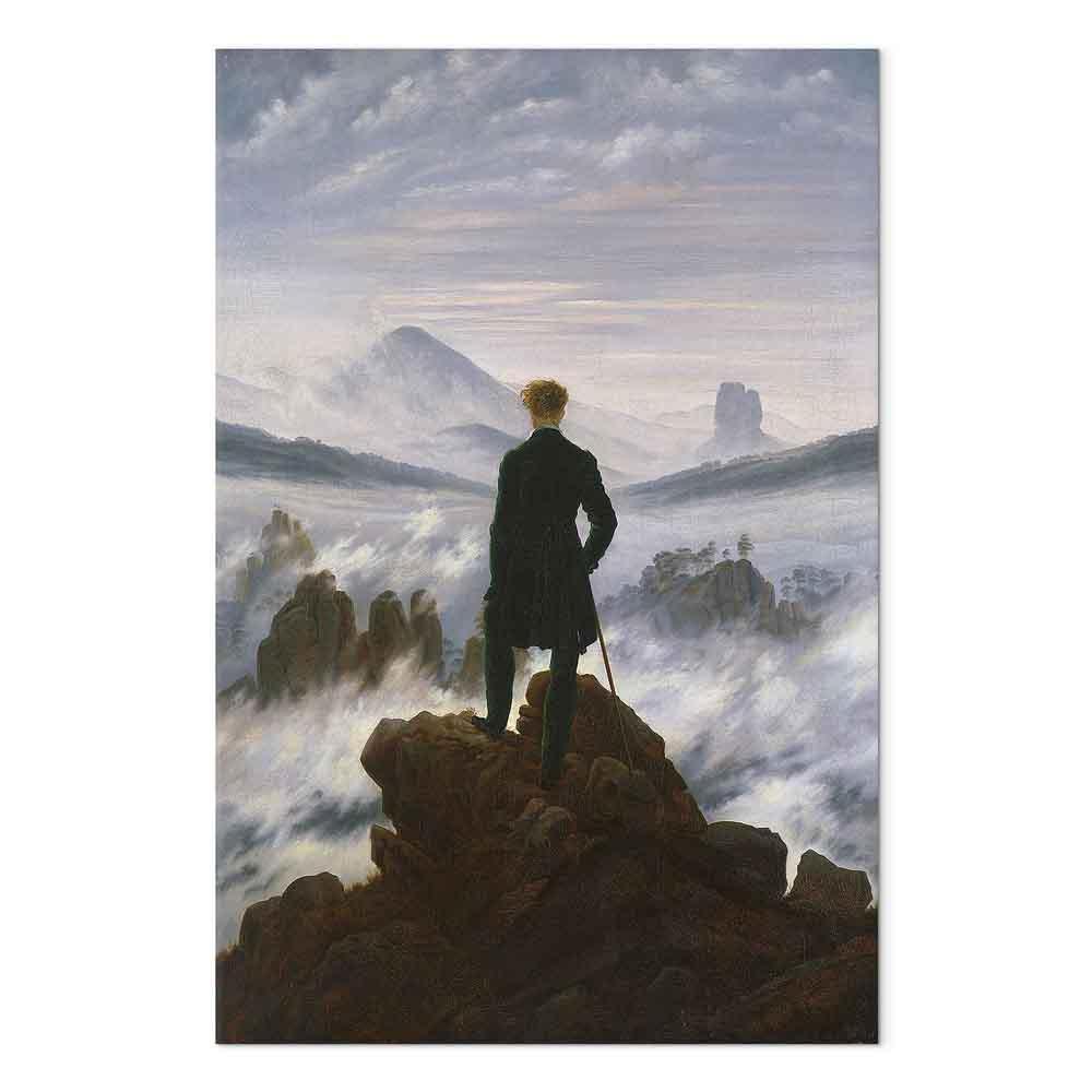 Leinwandbild - Caspar David Friedrich – Wanderer above the Sea of Fog