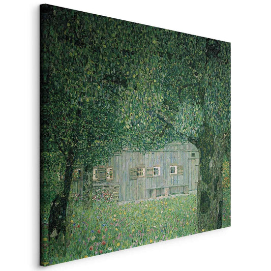Leinwandbild - Oberösterreichisches Bauernhaus (Gustav Klimt) Artgeist