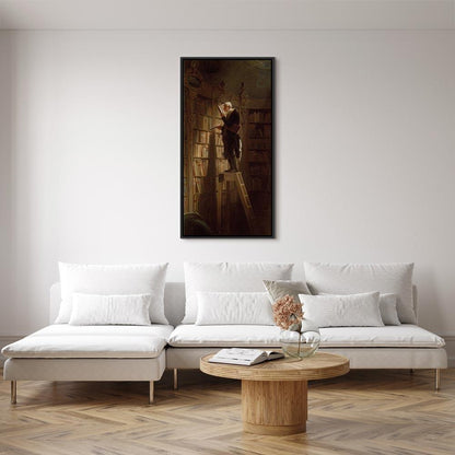 Leinwandbild - Carl Spitzweg – The Bookworm