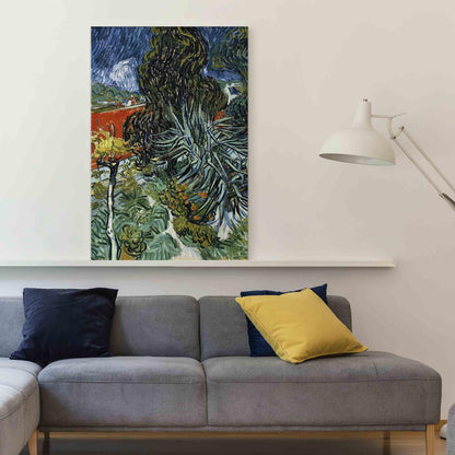 Leinwandbild - The Garden of Dr Gachet in Auvers (Vincent Van Gogh) Artgeist