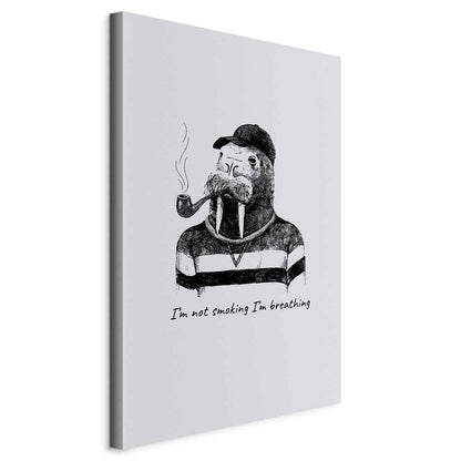 Leinwandbild - I'm Not Smoking I'm Breathing (1 Part) Vertical
