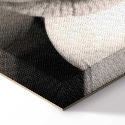 Leinwandbild - Delicacy of Petals in Nature (1-part) - Flower in Black and White