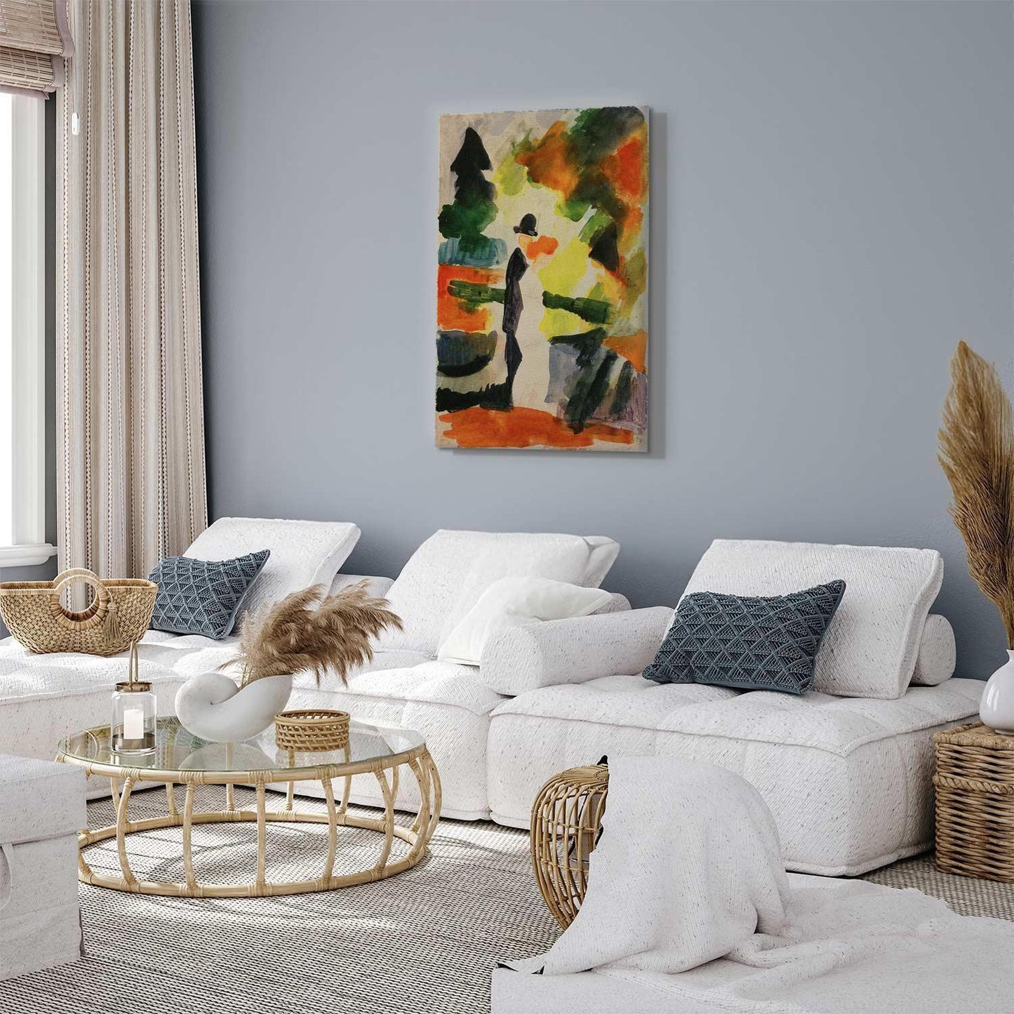 Leinwandbild - August Macke – Paar im Park