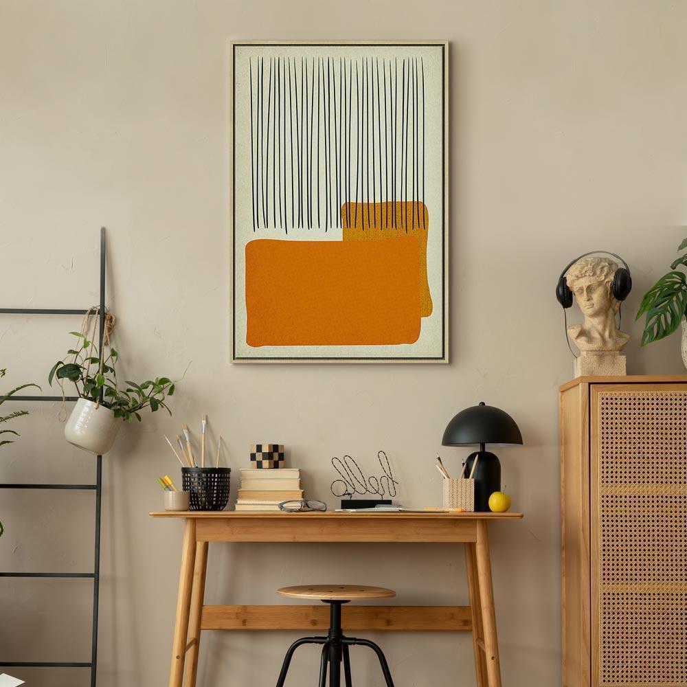 Leinwandbild - Rain on the Beach (1 Part) Vertical