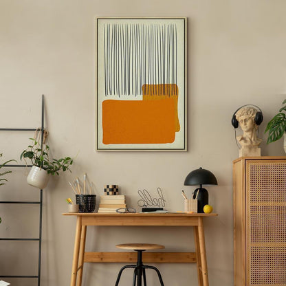 Leinwandbild - Rain on the Beach (1 Part) Vertical