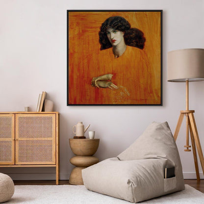 Leinwandbild - Dante Gabriel Rossetti – La Donna della Finestra