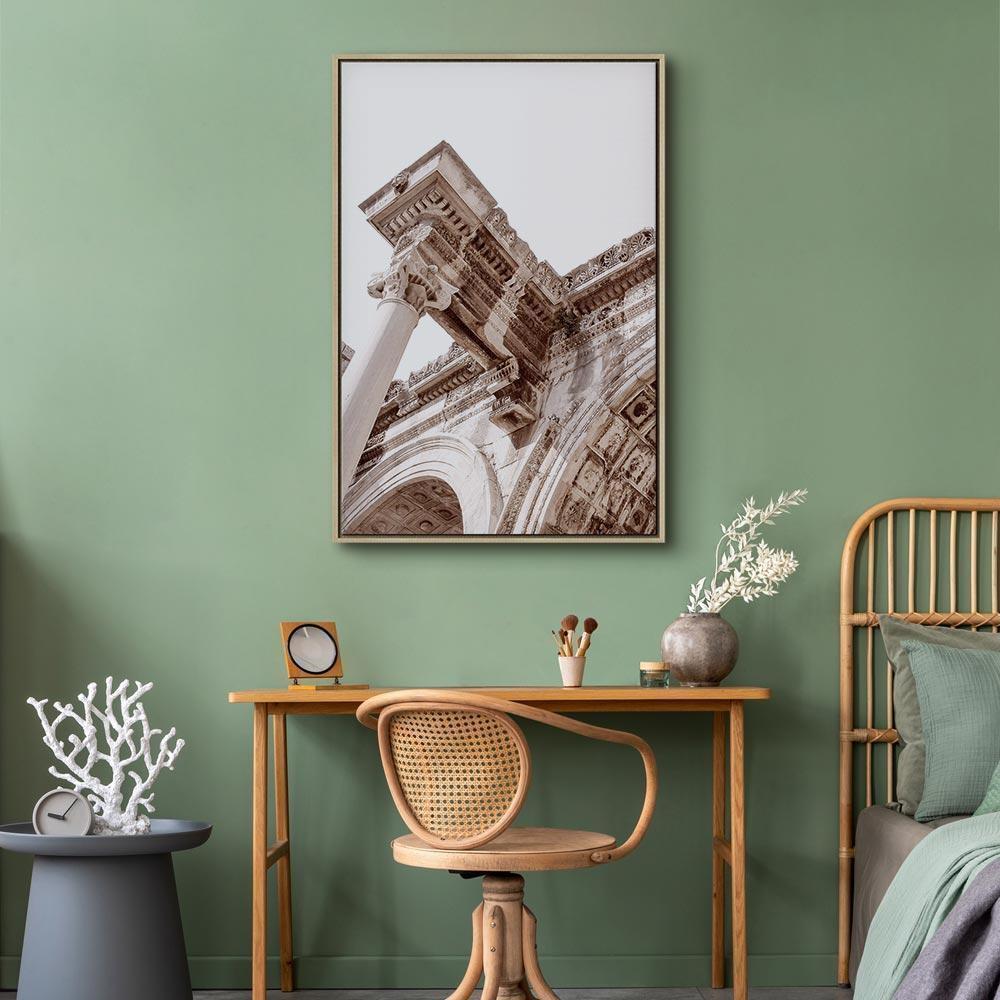 Leinwandbild - Temple of Hadrian (1 Part) Vertical