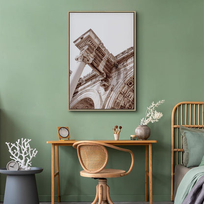 Leinwandbild - Temple of Hadrian (1 Part) Vertical