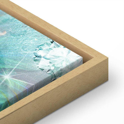 Leinwandbild - Turquoise Leaves (1 Part) Wide