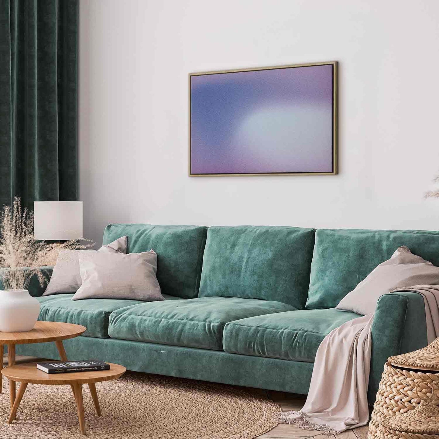 Leinwandbild - Heather Mist - Delicate Gradient Comprising Various Shades of Violet