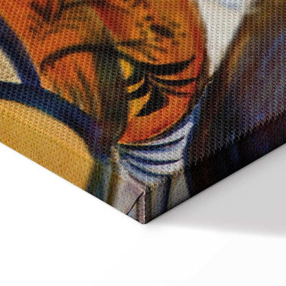 Leinwandbild - August Macke – Nackte Mädchen in der Barke