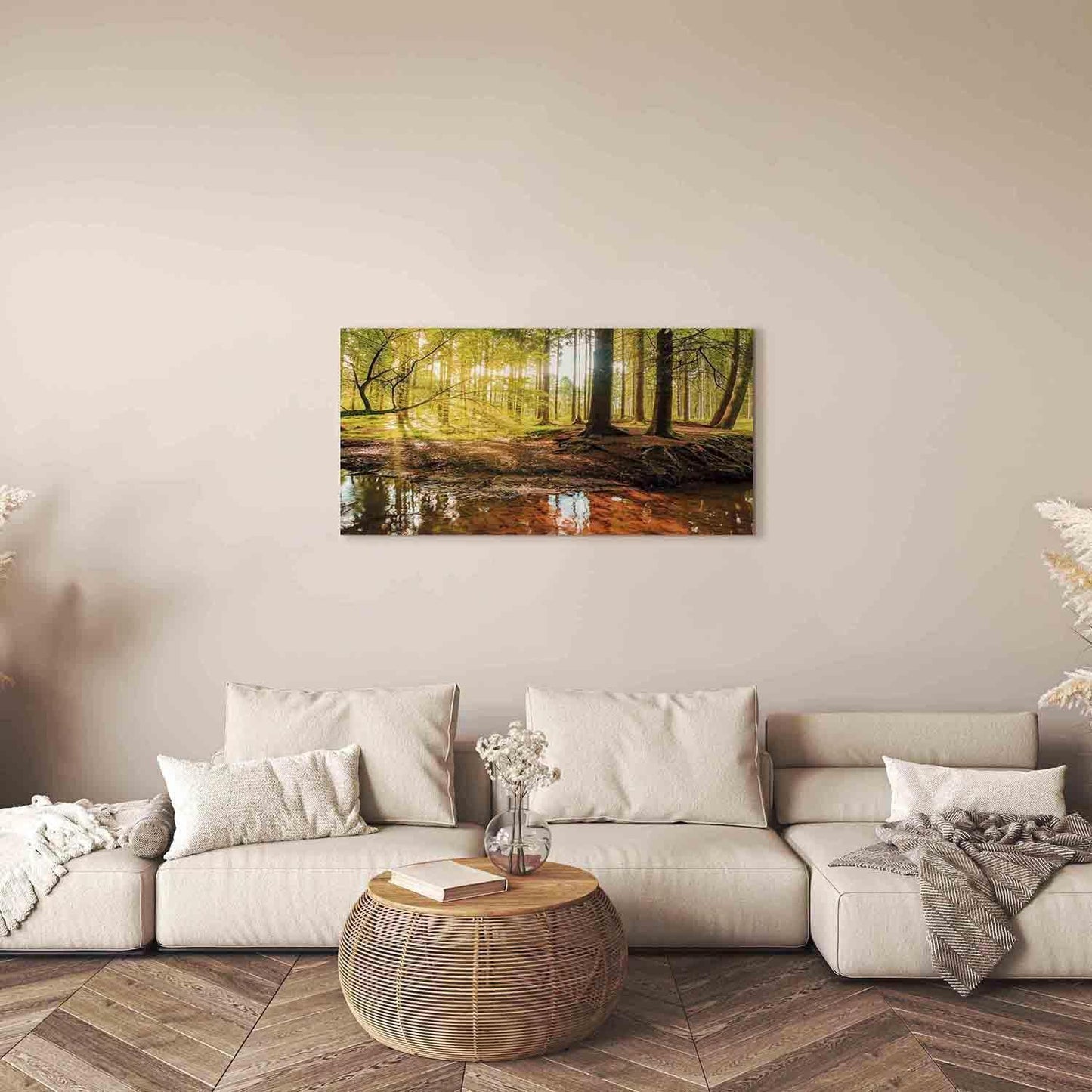 Leinwandbild Herbstträume – Stimmungsvolle Naturkunst in warmen Farben