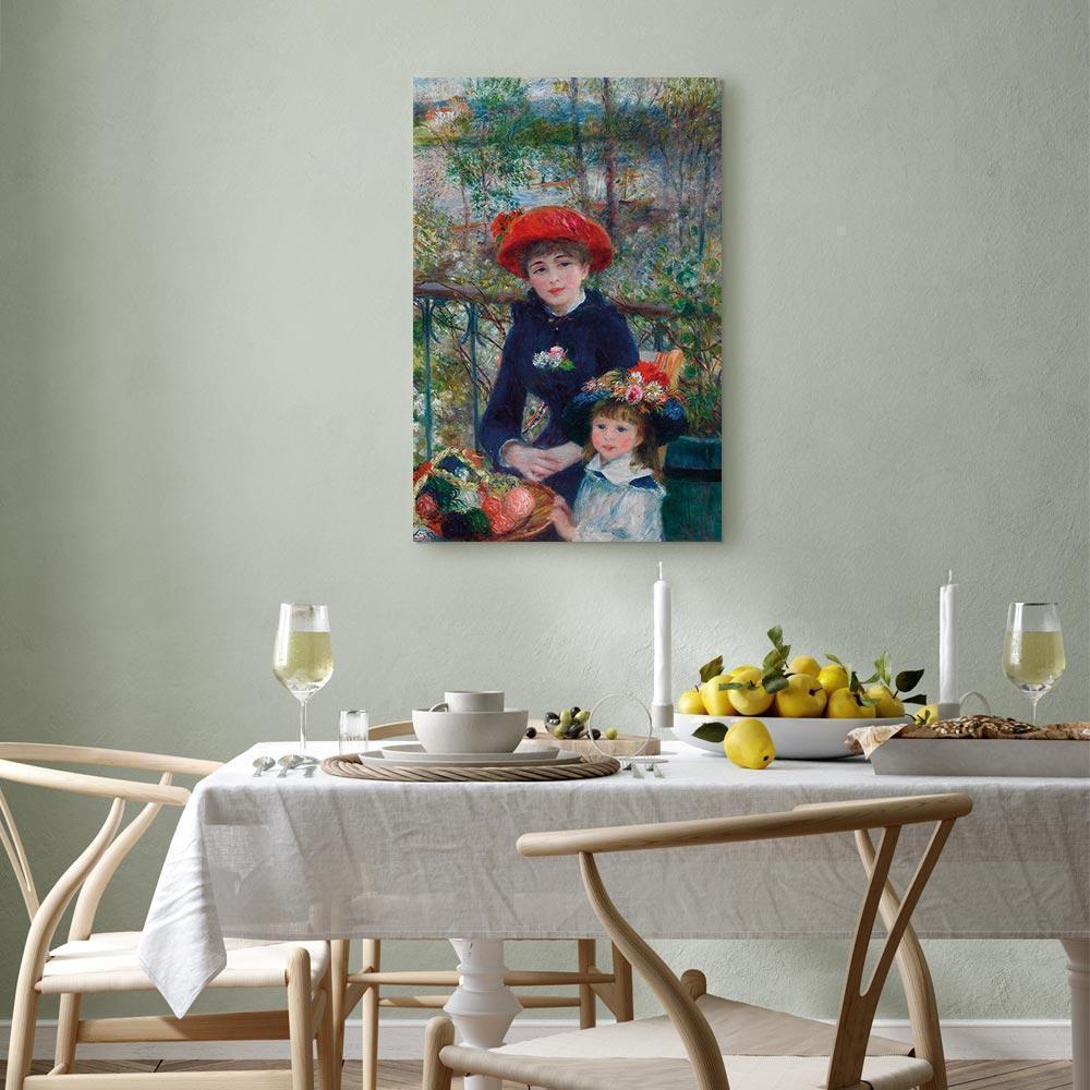 Leinwandbild - Pierre-Auguste Renoir – Two Sisters (On the Terrace)