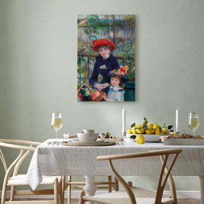 Leinwandbild - Pierre-Auguste Renoir – Two Sisters (On the Terrace)