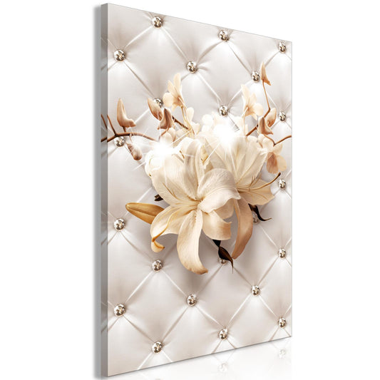 Leinwandbild - Diamond Lilies (1 Part) Vertical Artgeist