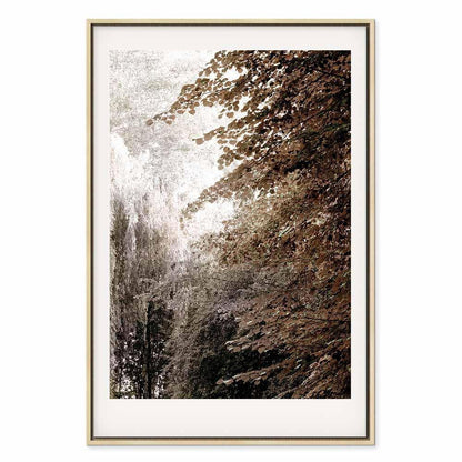 Leinwandbild - Sepia Park (1 Part) Vertical