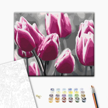 Malen nach Zahlen - Tulip Field