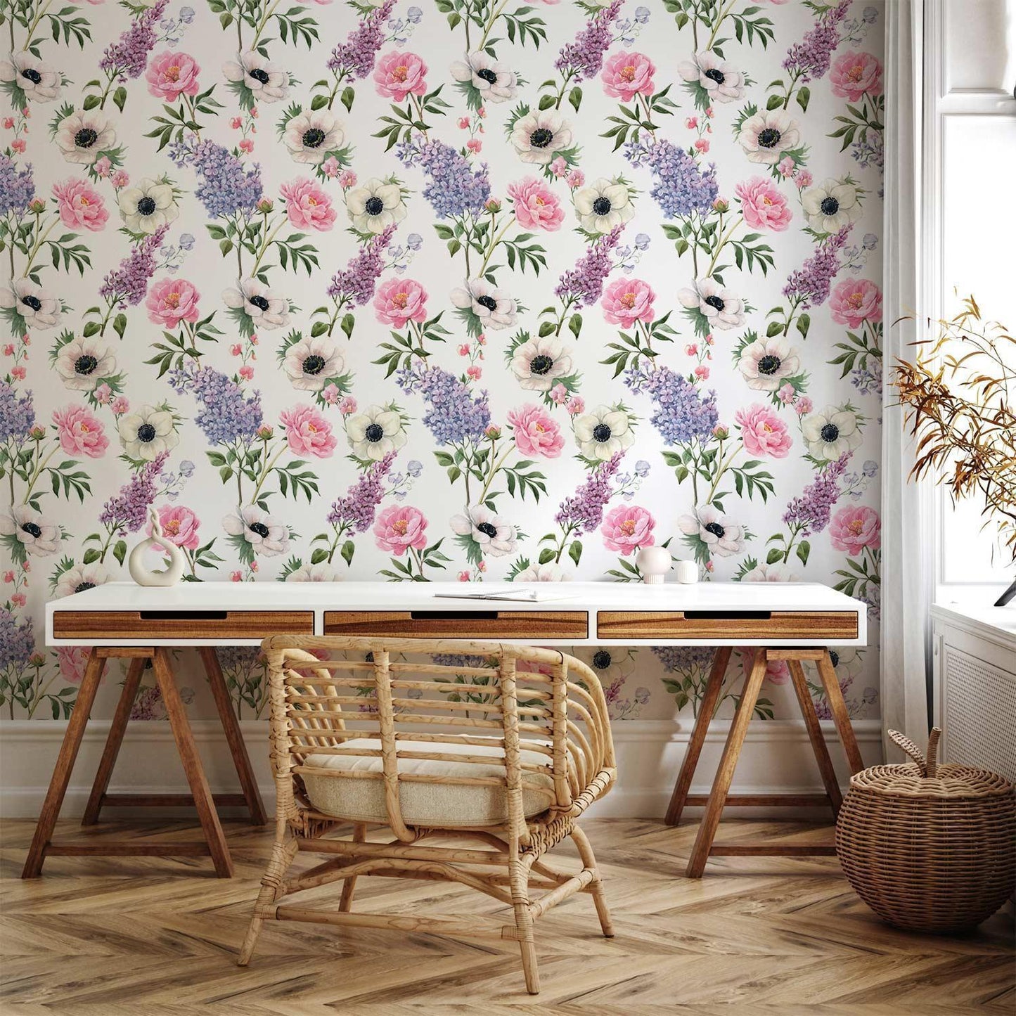Tapete - Roses and Lilacs