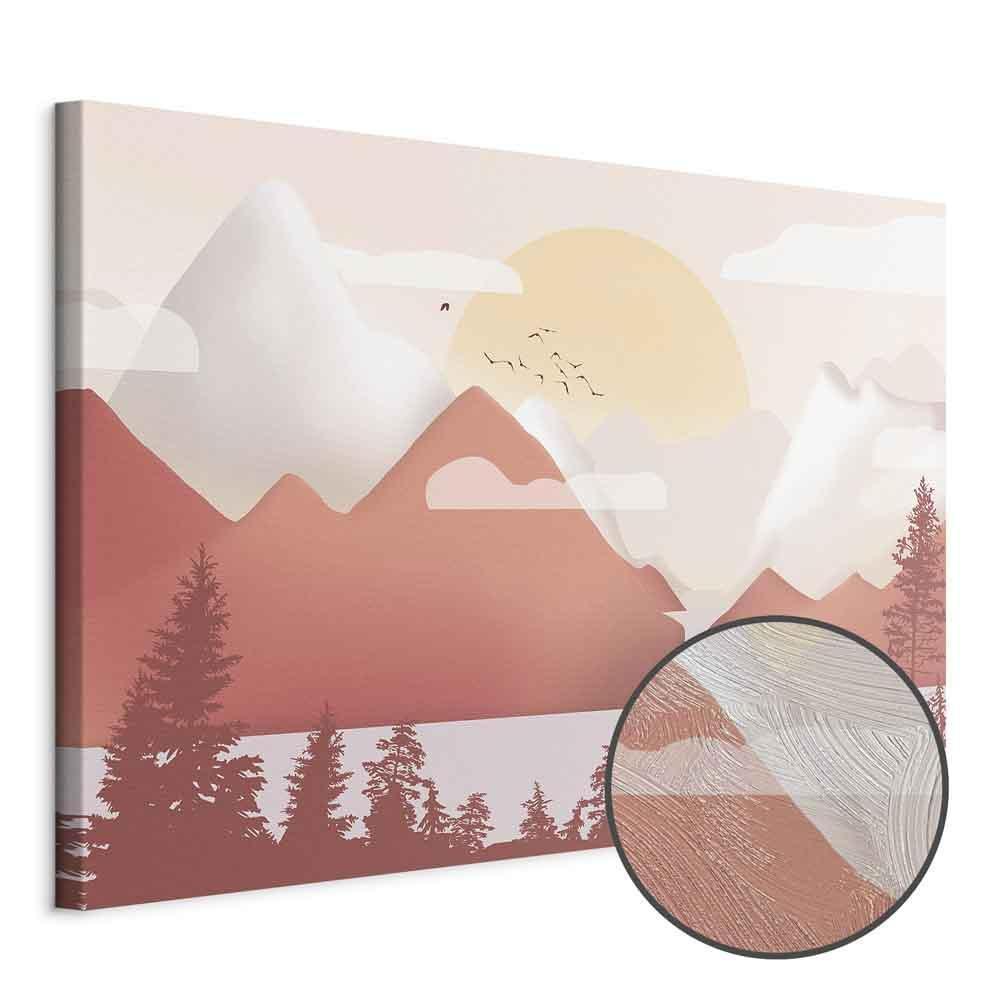 Leinwandbild - Landscape at Sunset (1 Part) Wide