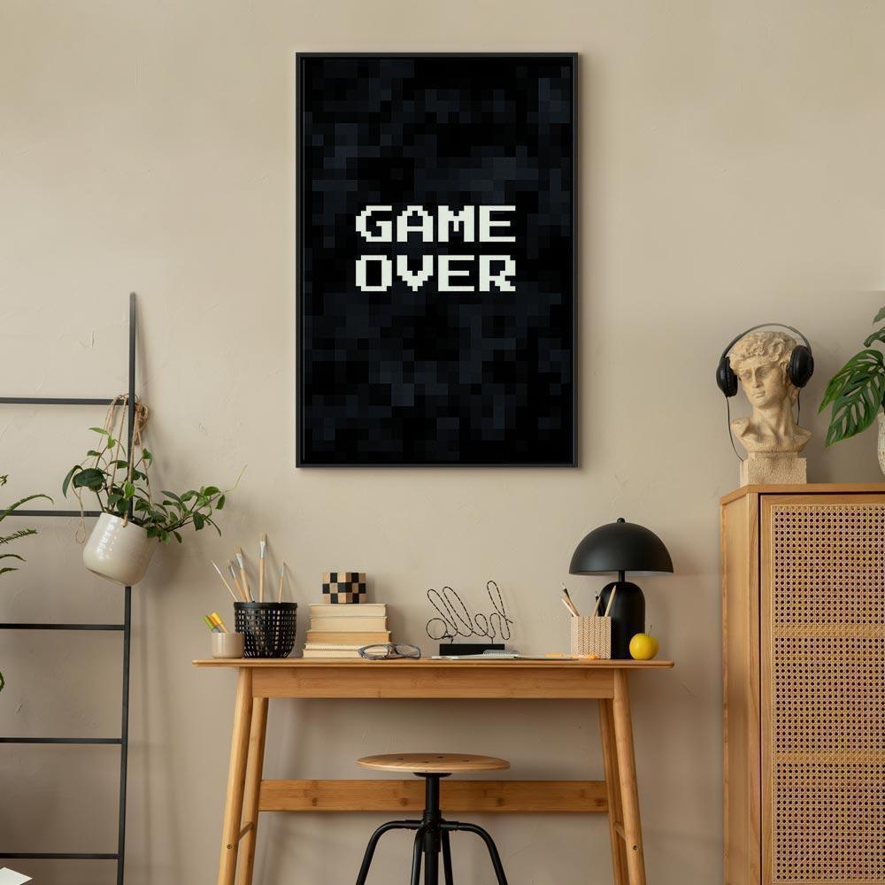 Leinwandbild - Pixel Game Over