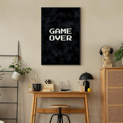 Leinwandbild - Pixel Game Over