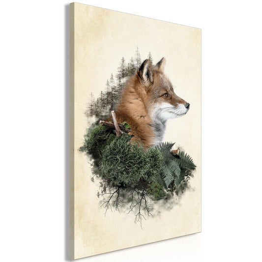Leinwandbild - Mr Fox (1 Part) Vertical Artgeist