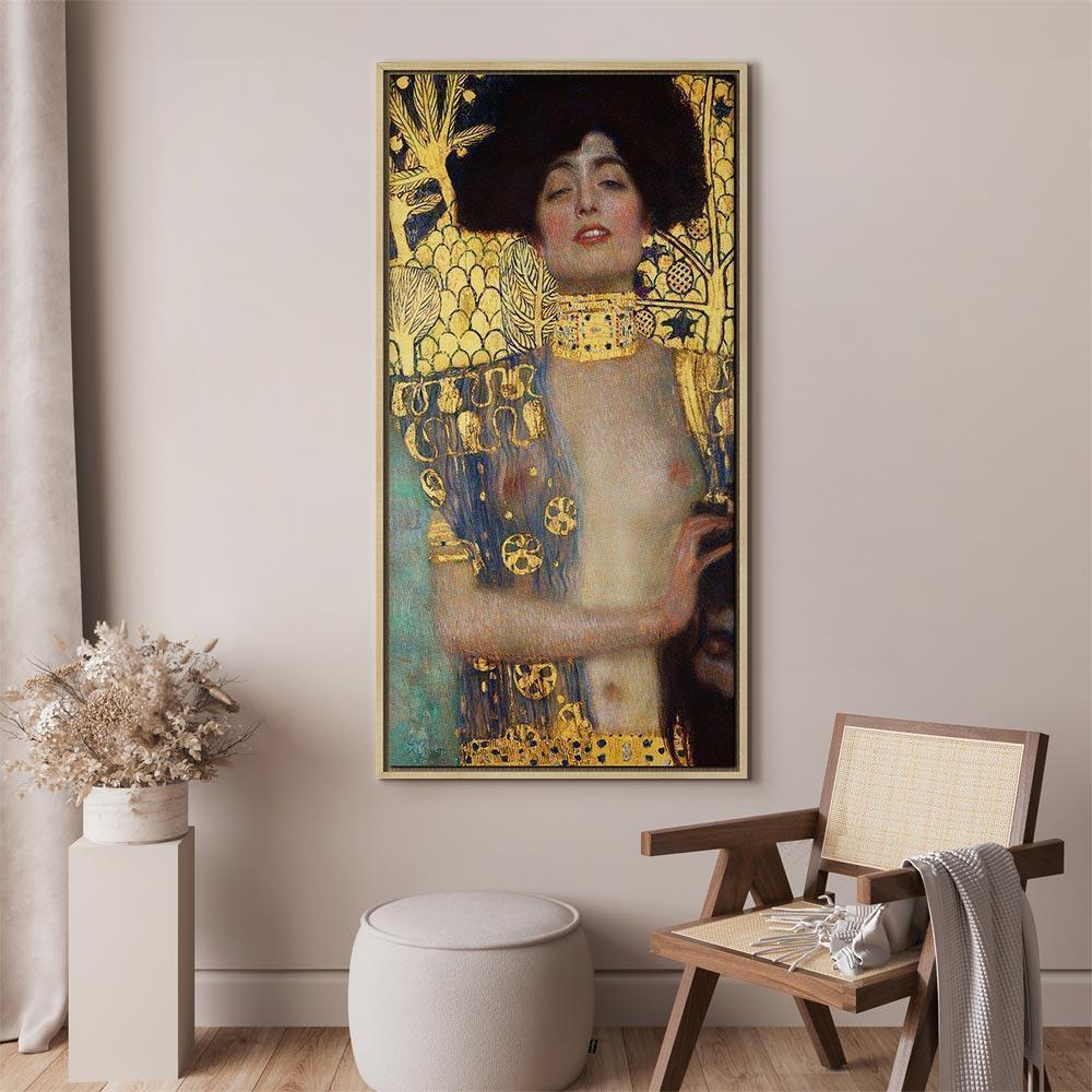 Leinwandbild - Gustav Klimt – Judith and the Head of Holofernes