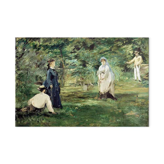 Leinwandbild - Edouard Manet – The Croquet Party in Paris