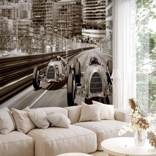 Fototapete - Retro Formula 1 Artgeist