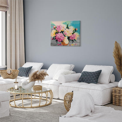 Malen nach Zahlen - Flowers in Vase