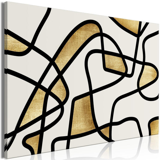 Leinwandbild - Golden Spiral (1 Part) Wide Artgeist