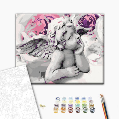 Malen nach Zahlen - Angel (Flowers In The Background)