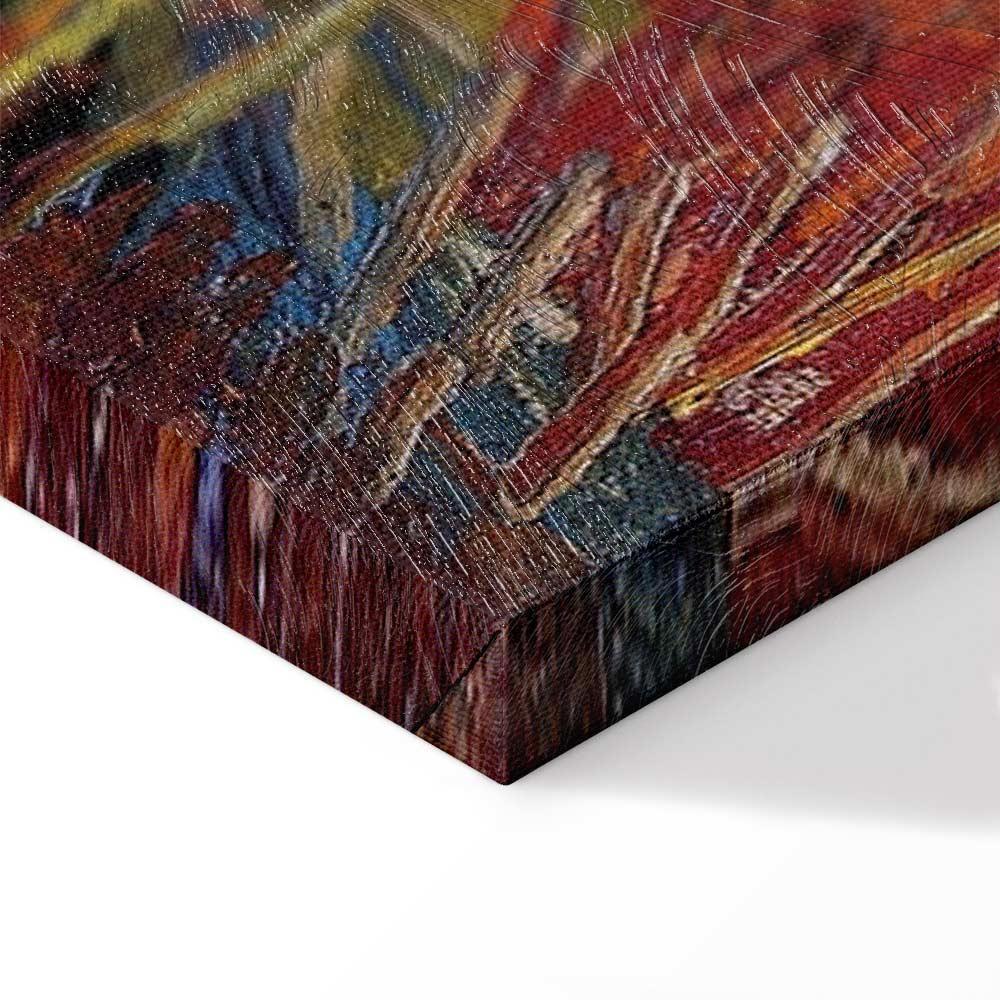 Leinwandbild - Vincent van Gogh – Willows at Sunset