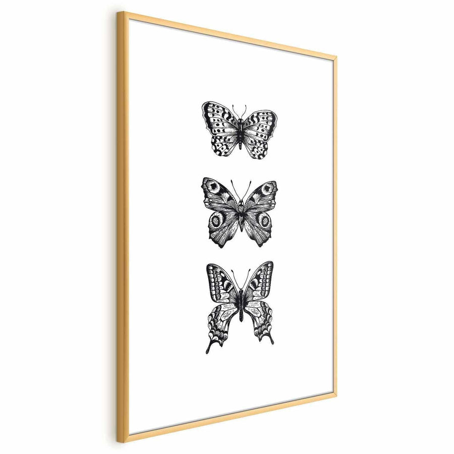 Poster - Three Butterflies Artgeist