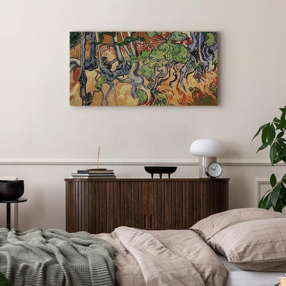 Leinwandbild - Vincent Van Gogh – Tree roots