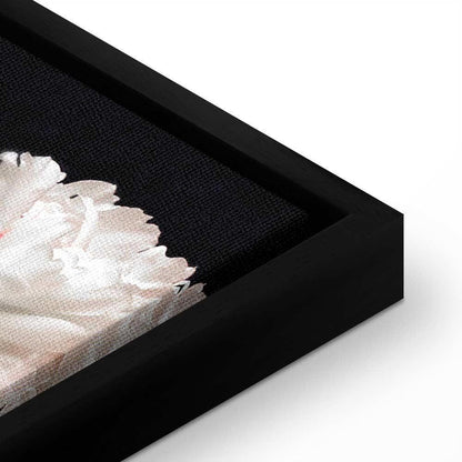 Leinwandbild - Peony Charm (1-part) - Colorful Bouquet on Black Background