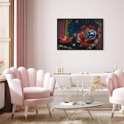 Leinwandbild - Henri Matisse – Still Life with Fruit and Bronze Statuette