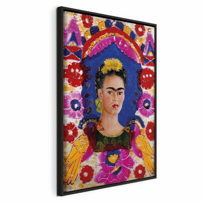 Leinwandbild - Frida Kahlo – The Frame (Self-Portrait)
