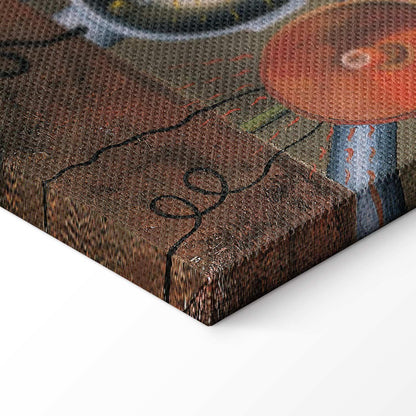 Leinwandbild - Frida Kahlo – Self-Portrait on the Borderline Between Mexico and the United States