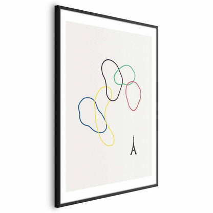 Poster - Colorful Circles - digital graphic - minimalism Artgeist