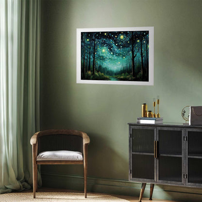 Poster - Starry night - a contemporary version of Van Gogh's night sky