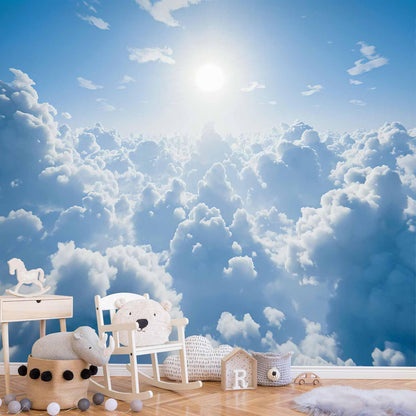 Fototapete - Heavenly Calm: Warm Rays of the Sun